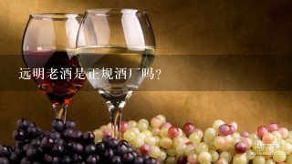 远明老酒是正规酒厂吗?