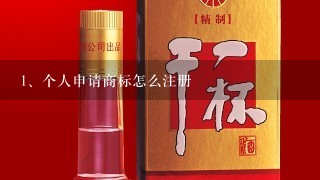 个人申请商标怎么注册