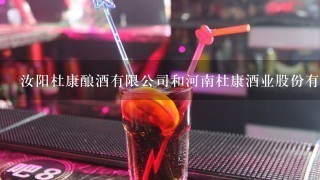 汝阳杜康酿酒有限公司和河南杜康酒业股份有限公司有关系吗？