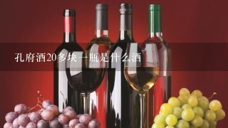 孔府酒20多块一瓶是什么酒