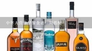 中年人营养早餐食谱一周搭配