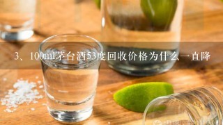 100ml茅台酒53度回收价格为什么一直降