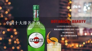 中国十大排名名酒