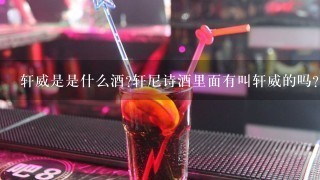 轩威是是什么酒?轩尼诗酒里面有叫轩威的吗？