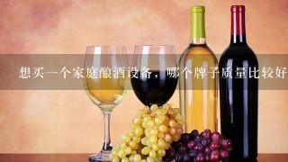 想买一个家庭酿酒设备，哪个牌子质量比较好一点？