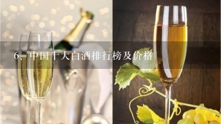 中国十大白酒排行榜及价格