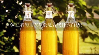 40岁左右的朋友聚会适合喝什么白酒？