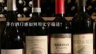 茅台酒口感如何用文字描述？