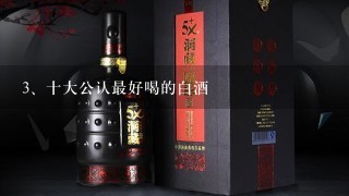 十大公认最好喝的白酒