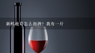 新鲜鹿茸怎么泡酒？我有一斤