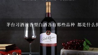 茅台习酒浓香型白酒各有那些品种 都是什么价格，有图片最好啦