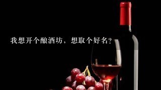 我想开个酿酒坊，想取个好名？