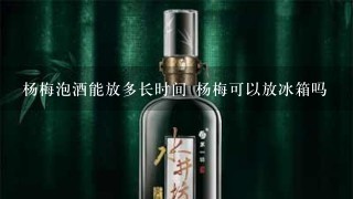 杨梅泡酒能放多长时间 杨梅可以放冰箱吗