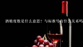 酒精度数是什么意思？与标准号有什么关系吗？